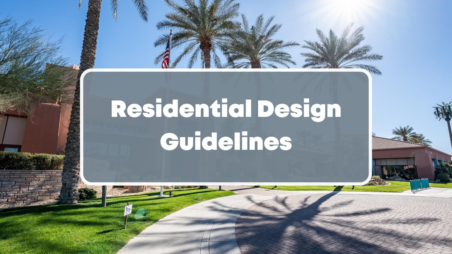 Residential Design Guidelines